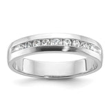IBGoodman 14k White Gold Polished Nine Stone Men's Ring Mounting