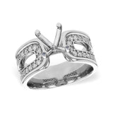 14KT Gold Semi-Mount Engagement Ring