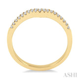 1/6 Ctw Round Cut Diamond Wedding Band in 14K Yellow Gold
