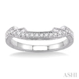 1/5 Ctw Diamond Wedding Band in 14K White Gold