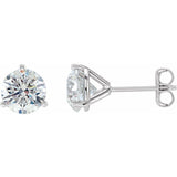 14K White Gold 1/2 CTW Natural Diamond Stud Earrings