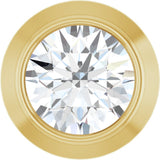 14K Yellow Gold .06 CT Natural Diamond Slide Pendant
