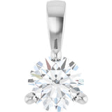 14K White Gold 1/4 CTW Natural Diamond Pendant