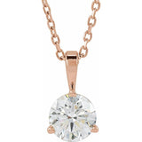 14K Rose Gold 5/8 CTW Natural Diamond 18" Necklace