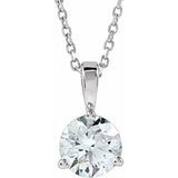 Platinum 1 CTW Lab-Grown Diamond 18" Necklace