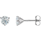 14K White Gold 3/4 CTW Natural Diamond Stud Earrings
