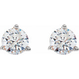 14K White Gold 3/4 CTW Natural Diamond Stud Earrings