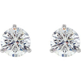 Platinum 1/2 CTW Natural Diamond Stud Earrings