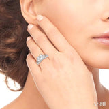 3/4 Ctw Diamond Semi-Mount Engagement Ring in 14K White Gold