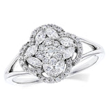 14KT Gold Ladies Diamond Fashion Ring
