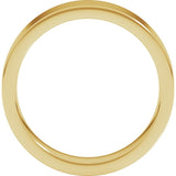 14K Yellow Gold 5 mm Comfort-Fit Flat Band Size 6