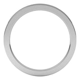 14K White Gold 1.5 mm Comfort-Fit Flat Band Size 5.5