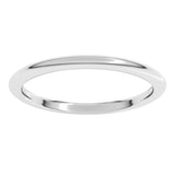 Platinum 1.5 mm Comfort-Fit Half Round Band Size 6