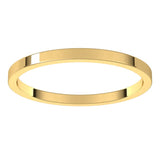 18K Yellow Gold 1.5 mm Flat Band Size 4