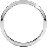 10K White Gold 4 mm Half Round Band Size 9.5