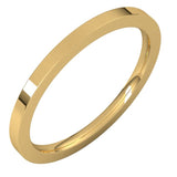 14K Yellow Gold 1.5 mm Comfort-Fit Flat Band Size 6