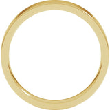 14K Yellow Gold 4 mm Lightweight Comfort-Fit Flat Band Size 5.5