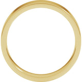 18K Yellow Gold 5 mm Lightweight Comfort-Fit Flat Band Size 8