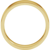 14K Yellow Gold 6 mm Lightweight Comfort-Fit Flat Band Size 8.5