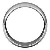 Sterling Silver 9 mm Half Round Band Size 11