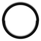 14K White Gold 2 mm Comfort-Fit Flat Band Size 9