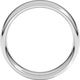 14K White Gold 6 mm Comfort-Fit European-Style Band Size 11