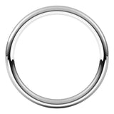 14K White Gold 2 mm Comfort-Fit European-Style Band Size 6