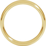 14K Yellow Gold 5 mm Comfort-Fit European-Style Band Size 7.5