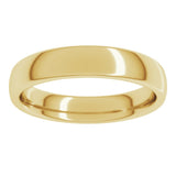 10K Yellow Gold 4 mm Comfort-Fit European-Style Band Size 8.5