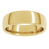 10K Yellow Gold 6 mm Comfort-Fit European-Style Band Size 8.5