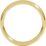 14K Yellow Gold 4 mm Comfort-Fit European-Style Band Size 9.5