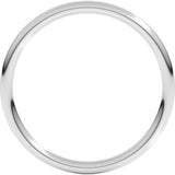 18K White Gold 1.5 mm Comfort-Fit Full Round Band Size 5