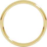 18K Yellow Gold 1.5 mm Comfort-Fit Full Round Band Size 6