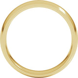10K Yellow Gold 5 mm Lightweight Comfort-Fit Half Round Band Size 11
