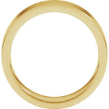 10K Yellow Gold 6 mm Comfort-Fit Flat Band Size 8.5