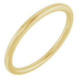 14K Yellow Gold 1.5 mm Comfort-Fit European-Style Band Size 6