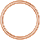 14K Rose Gold 1.5 mm Comfort-Fit European-Style Band Size 7