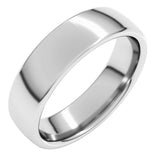 14K White Gold 5.5 mm Comfort-Fit European-Style Band Size 9.5