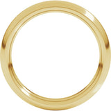 10K Yellow Gold 3.5 mm Comfort-Fit Half Round Band Size 6