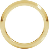 14K Yellow Gold 4.5 mm Comfort-Fit Half Round Band Size 6