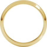 14K Yellow Gold 4 mm Half Round Band Size 8.5
