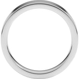 Platinum 5 mm Comfort-Fit Flat Band Size 7.5