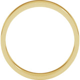 14K Yellow Gold 4 mm Flat Band Size 9