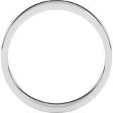 10K White Gold 4 mm Flat Band Size 6.5