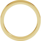 14K Yellow Gold 4 mm Comfort-Fit Flat Band Size 4