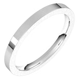 Sterling Silver 2 mm Comfort-Fit Flat Band Size 4