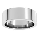 Sterling Silver 7 mm Comfort-Fit Flat Band Size 11