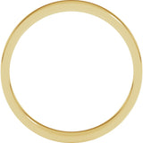 14K Yellow Gold 3 mm Flat Band Size 7