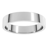 14K White Gold 4 mm Flat Band Size 5.5