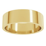 10K Yellow Gold 6 mm Flat Band Size 9.5